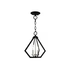 Livex Lighting 40922-04 Prism 2-Lumières 120W Noir avec grappe en nickel brossé Cabriolet Plafonnier semi-encastré ou Suspendu