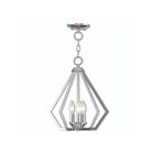 Livex Lighting 40923-05 Prism 3-lumières 180W Chrome poli Convertible Plafonnier semi encastré ou Lustre