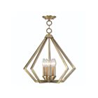 Livex Lighting 40925-04 Prism 5-lumières 300W Laiton antique Lustre