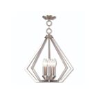 Livex Lighting 40925-92 Prism 5-lumières 300W Nickel brossé Lustre