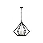 Livex Lighting 40926-07 Prism 6-lumières 360W Noir avec grappe en nickel brossé Lustre