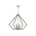 Livex Lighting 40926-92 Prism 6-lumières 360W Nickel brossé Lustre
