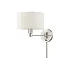 Livex Lighting Swing 40940-91 60W 1-Lumière Nickel brossé Applique Murale