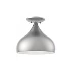 Livex Lighting Amador 40980-91 1-Lumière 40W Nickel brossé Plafonnier Semi Encastré