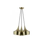 Livex Lighting 40993-01 Waldorf 3-Lumières 180W Laiton antique Suspendu