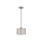 Livex Lighting 41031-91 Hilliard 1-Lumière 100W Nickel brossé Suspendu