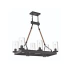 Livex Lighting 41066-07 Metuchen 8-lumières 460W Finition bronze avec tiges en corde Lustre