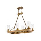 Livex Lighting 41066-26 Metuchen 8-lumières 460W Or vieilli avec tiges en corde Lustre