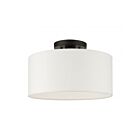 Livex Lighting Meridian 41097-04 1-Lumière 60W Noir Plafonnier Semi Encastré