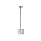Livex Lighting 41101-91 Arabesque 1-Lumière 40W Nickel brossé Suspendu