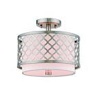 Livex Lighting Arabesque 41107-91 2-Lumières 80W Luminaire de plafond