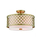 Livex Lighting Arabesque 41108-33 3-Lumières 120W Luminaire de plafond