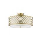 Livex Lighting Arabesque 41109-33 3-Lumières 180W Or doux Plafonnier Semi Encastré