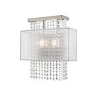 Livex Lighting Bella 41120-91 80W 2-Lumières Nickel brossé Applique Murale