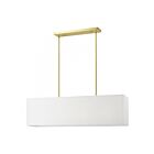 Livex Lighting 41155-91 Summit 4-lumières 160W Laiton satiné Lustre