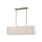Livex Lighting 41156-91 Summit 4-lumières 160W Laiton antique Lustre