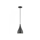 Livex Lighting 41171-96 Amador 1-Lumière 60W Gris foncé brillant avec accents en chrome poli Suspendu