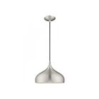 Livex Lighting 41172-66 Pendants 1-Lumière 60W Aluminium brossé Suspendu