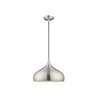 Livex Lighting 41173-66 Pendants 1-Lumière 60W Aluminium brossé Suspendu