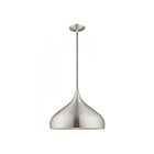 Livex Lighting 41174-66 Pendants 1-Lumière 60W Aluminium brossé Suspendu