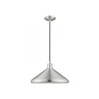 Livex Lighting 41179-66 Pendants 1-Lumière 60W Aluminium brossé Suspendu