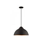 Livex Lighting 41180-04 Pendants 1-Lumière 60W Noir Suspendu