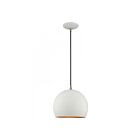 Livex Lighting 41181-03 Pendants 1-Lumière 60W Blanc Suspendu