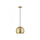 Livex Lighting 41181-33 Piedmont 1-Lumière 60W Or doux avec accents en laiton poli Suspendu