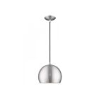 Livex Lighting 41181-66 Pendants 1-Lumière 60W Aluminium brossé Suspendu