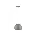 Livex Lighting 41181-90 Pendant 1-Lumière 60W Gris clair brillant avec accents chromés polis Suspendu