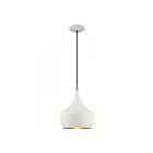 Livex Lighting 41186-03 Pendants 1-Lumière 60W Blanc Suspendu