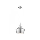 Livex Lighting 41186-66 Pendants 1-Lumière 60W Aluminium brossé Suspendu
