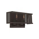 Livex Lighting Braddock 41208-07 80W 2-Lumières Bronze Applique Murale