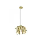 Livex Lighting 41231-28 Acanthus 1-Lumière 60W Or d'hiver appliqué à la main Suspendu