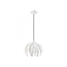 Livex Lighting 41231-60 Acanthus 1-Lumière 60W Blanc antique appliqué à la main Suspendu