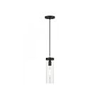 Livex Lighting 41236-04 Devoe 1-Lumière 60W Noir avec accents en nickel brossé Suspendu