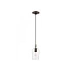Livex Lighting 41240-07 Avery 1-Lumière 60W Bronze avec accent en laiton antique Suspendu