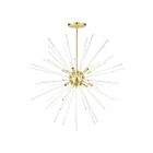 Livex Lighting 41259-12 Utopia 12-Lumières 720W Laiton satiné Suspendu