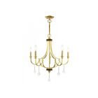 Livex Lighting 41275-02 Glendale 5-lumières 300W Laiton poli avec accents de bronze Lustre
