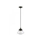 Livex Lighting 41293-07 Avondale 1-Lumière 60W Bronze avec accent laiton antique Suspendu