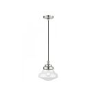 Livex Lighting 41293-91 Avondale 1-Lumière 60W Nickel brossé Suspendu
