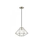Livex Lighting 41323-91 Knox 1-Lumière 60W Nickel brossé Suspendu