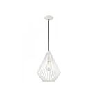 Livex Lighting 41325-03 Linz 1-Lumière 60W Blanc Suspendu
