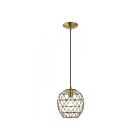Livex Lighting 41326-01 Geometrix 1-Lumière 60W Laiton antique Suspendu