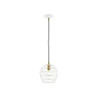 Livex Lighting 41326-03 Geometrix 1-Lumière 60W Blanc Suspendu