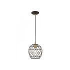 Livex Lighting 41326-07 Geometrix 1-Lumière 60W Bronze Suspendu