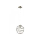 Livex Lighting 41326-91 Geometrix 1-Lumière 60W Nickel brossé Suspendu