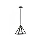 Livex Lighting 41329-04 Pinnacle 1-Lumière 60W Noir avec accents en nickel brossé Suspendu