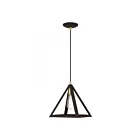Livex Lighting 41329-07 Pinnacle 1-Lumière 60W Bronze avec accents en laiton antique Suspendu