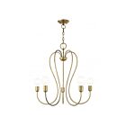 Livex Lighting 41365-01 Lucerne 5-lumières 300W Laiton antique Lustre